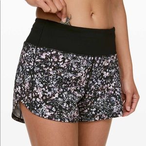 Lululemon Speed Up Short 4” Floral Spritz Size 4